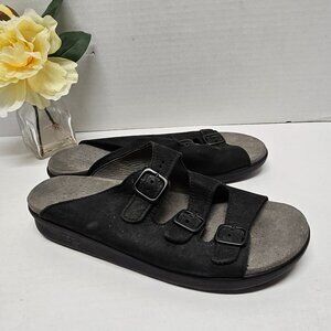 SAS Relaxed Walking Slip on Sandal Adjustable Straps Black C4537186 9.5 N TRIPAD